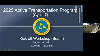 2025 Active Transportation Program Kick-Off Workshop (South) | California Transportation Commission