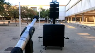 ALINEACIÓN EN TIEMPO Y FASE DE SUBGRAVES ESTACADOS Y LINE ARRAY VOLADO CON UN PROCESADOR - SMAART 38