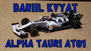 2020 Daniil Kvyat Alpha Tauri AT01 1:43 Spark Formula 1 Diecast Unboxing