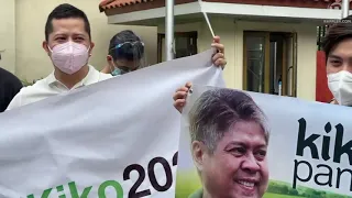 Kiko Pangilinan supporters at the Office of the Vice President