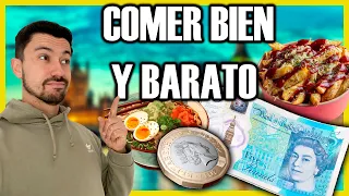 7 Lugares Donde COMER Bien y BARATO en LONDRES 🍟🥑🍕🍥Comida buena (-6 Libras)