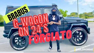 Matte Black Brabus Mercedes G-Wagon on Off-Road 24's Forgiatos