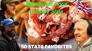 The Most Iconic Food In Every State REACTION!! | OFFICE BLOKES REACT!!