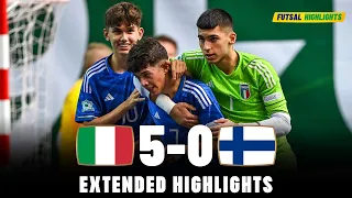 Italy vs Finland | Highlights | U19 Euro Futsal 04-09-2023