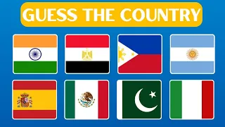 Guess The Country By it's Flag | Can You Guess These 40 Countries by Their Flags ❓