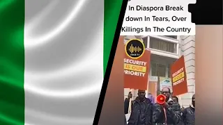 Northern Nigerian Youths In Diaspora Holds A Protest, Breaks Down In Tears Over Terror in Nigeria.