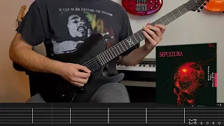 Sepultura - Sarcastic Existence (Rhythm Guitar Cover + Screentabs)