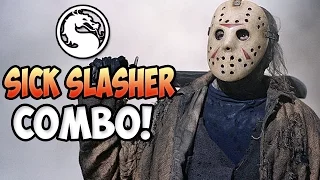 Mortal Kombat X: SICK SLASHER JASON COMBO! - Mortal Kombat XL "Jason Voorhees" Gameplay