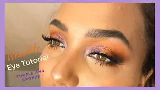 Purple and Bronze Eye Makeup Tutorial | Shondra Headley