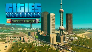 Стрим! Cities Skylines - Sunset Harbor - Японский район! #60