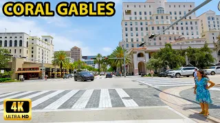 Coral Gables Florida - Driving Through