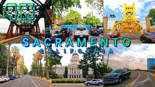 Sacramento Drive Part 1, Capital of California USA 4K - UHD