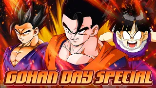 GOHAN DAY SPECIAL! TEQ ULTIMATE GOHAN AND AN ALL GOHAN TEAM VS OMEGA SHENRON BOSS! [Dokkan Battle]