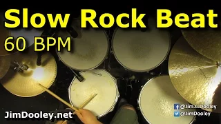 Slow Rock Drum Beat/Backing Track 60 BPM