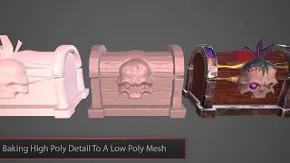 Baking High Poly Detail to a Low Poly Mesh in Substance Painter in separate parts.