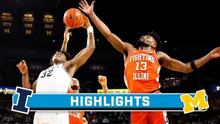 Illinois at Michigan | Highlights | Big Ten Men's Basketball | Jan. 18, 2024