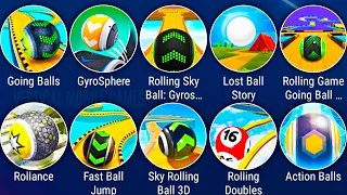 Going Balls, Rollance, GyroSphere, Rolling Sky Balls, Ball Balance, Fast Ball Jump, Action Balls