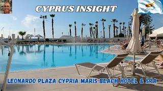 Leonardo Plaza Cypria Maris Beach Hotel & Spa Paphos Cyprus - Full Tour Including Room.