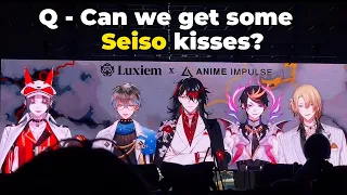 chat asking for Seiso kisses from bois...【Anime Impulse 2023】