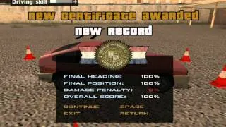 GTA San Andreas Mission #42 - 180 100% GOLD ( Back To School )