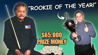 TINURUAN ng LEKSYON ni EFREN REYES ang ROOKIE OF THE YEAR ng AMERICA! NAGPAULAN NG BANK SHOT!