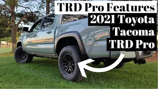 All of the TRD Pro Features of the 2021 Toyota Tacoma TRD Pro