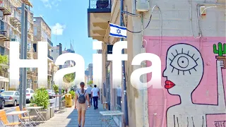 The Beautiful Haifa, Downtown to Carmel (via Carmelit) and Back | Israel Tour 4K