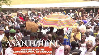 Asantehene arrives to commission the Ultramodern Mosque in Kumasi