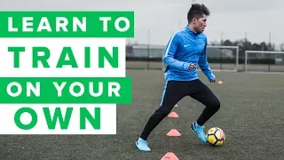 How to train on your own | 3 individual football training drills