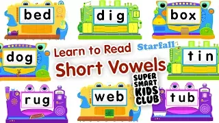 Short Vowels with StarFall Learn to Read on IPhone