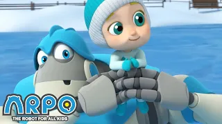 Arpo the Robot | Ice Skating CHAOS!!! +More Funny Cartoons for Kids | Compilation | Arpo and Baby