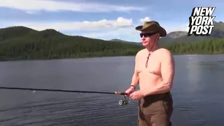 Putin's pecs go fishing in Siberia | New York Post