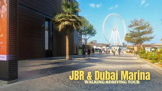 Jumeirah Beach residence And Dubai Marina 2022| Dubai Drive 4k |Dubai UAE 🇦🇪.  #dubai #jbrdubai