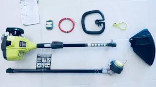 Ryobi Gas Trimmer REVIEW, TUTORIAL, and UNBOX