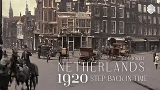 1920s OLD VIDEO Netherlands  [PRO+ colorized] – A 3 Minute Journey | Step Back in TIME EP01