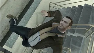 GTA 4 - Stairwell of Death #1 (Funny Moments)