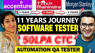 From 3LPA CTC in Accenture to 50 LPA  - 11 Years of Journey in Software Testing Automation QA Tester