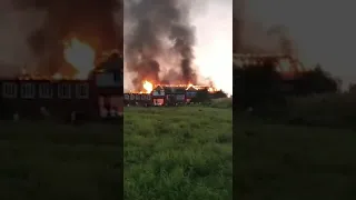 ⚠️В Чечне одновременно сгорело 6 домов⚠️6 houses burned down in Chechnya at the same time!