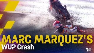 Marc Marquez's crash during WUP | 2021 #SpanishGP