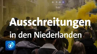 Protest gegen Corona-Maßnahmen: Neue Ausschreitungen in den Niederlanden