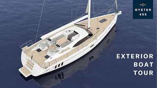 Oyster 495  Exterior Boat Tour | Oyster Yachts