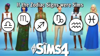 If the Zodiac Signs Were Sims... (part 2) | Sims 4 CAS Challenge