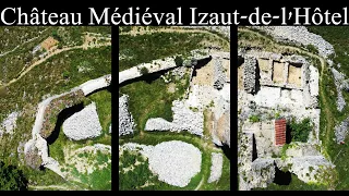 Château Médiéval Izaut-de-l'Hôtel, Ruined Medieval Castle in Southwest France, Drone Footage & Hike