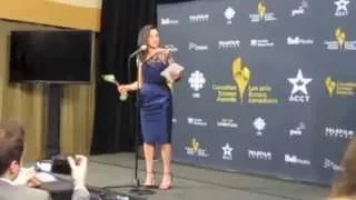 Orphan Black's Tatiana Maslany at the 2015 CSAs