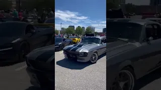 Eleanor Shelby GT500E leaving a car show