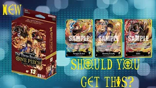 Opening Bandai One Piece Ultra Deck The Three Brothers ST-13