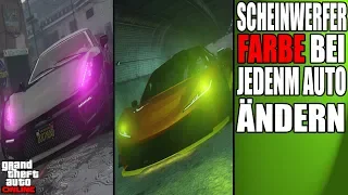 GTA 5 SCHEINWERFER FARBE BEI JEDEM AUTO ÄNDERN