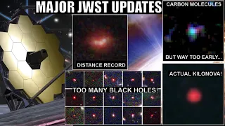 JWST Updates From The Edge of The Universe: Too Many Black Holes and Carbon?!