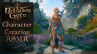 ASMR 🧝 Relaxing Character Creation in Baldur's Gate 3! 🦑 Whispering + Mouth Sounds