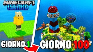 SOPRAVVIVO 100 GIORNI su un ISOLA DESERTA in MINECRAFT